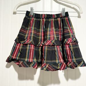 J Crew Crewcuts Tartan Plaid Tiered Skirt NEW Girls 6-7